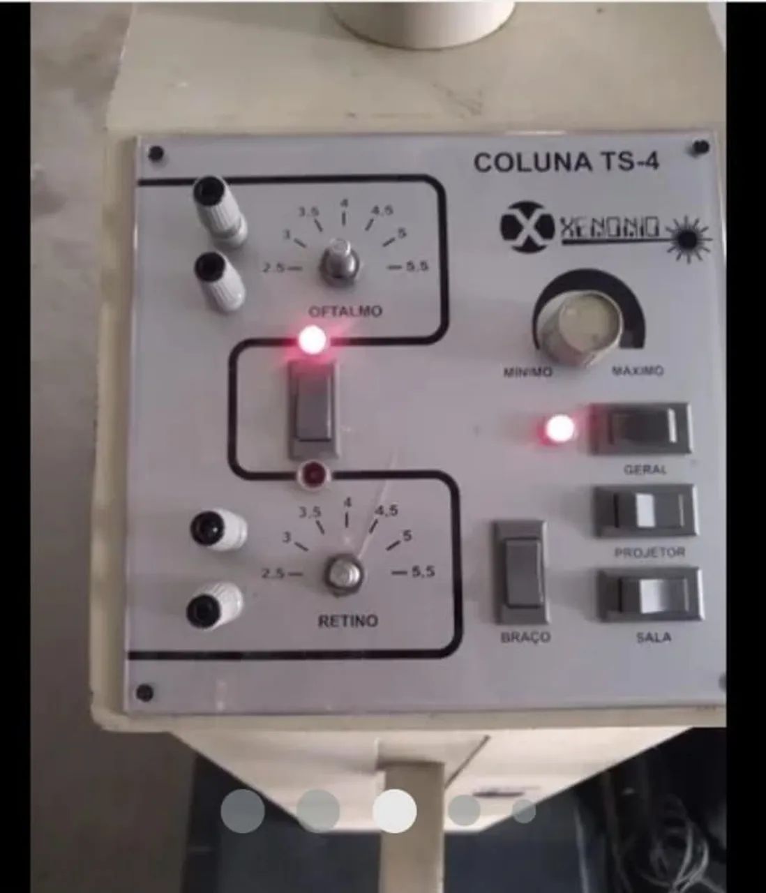 Coluna pantografica oftalmologica xenonio com refrator - Foto 2