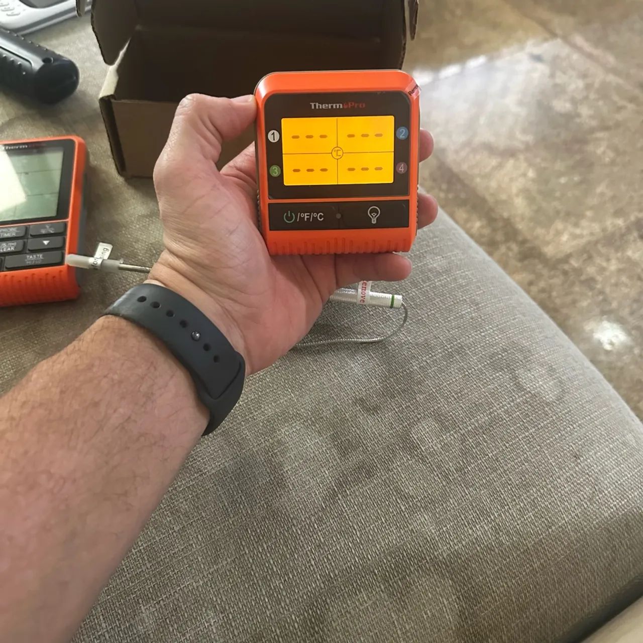 Termômetro Digital Sem Fio de 1000 pés para Grelhar e DeFumar - Foto 2