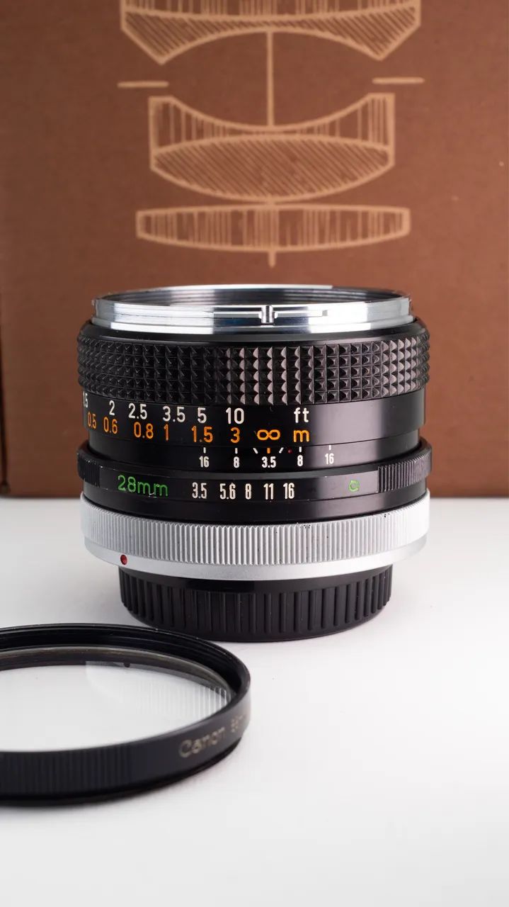 Lente Canon FD 28mm 3.5 - Acessórios para Câmeras e Filmadoras