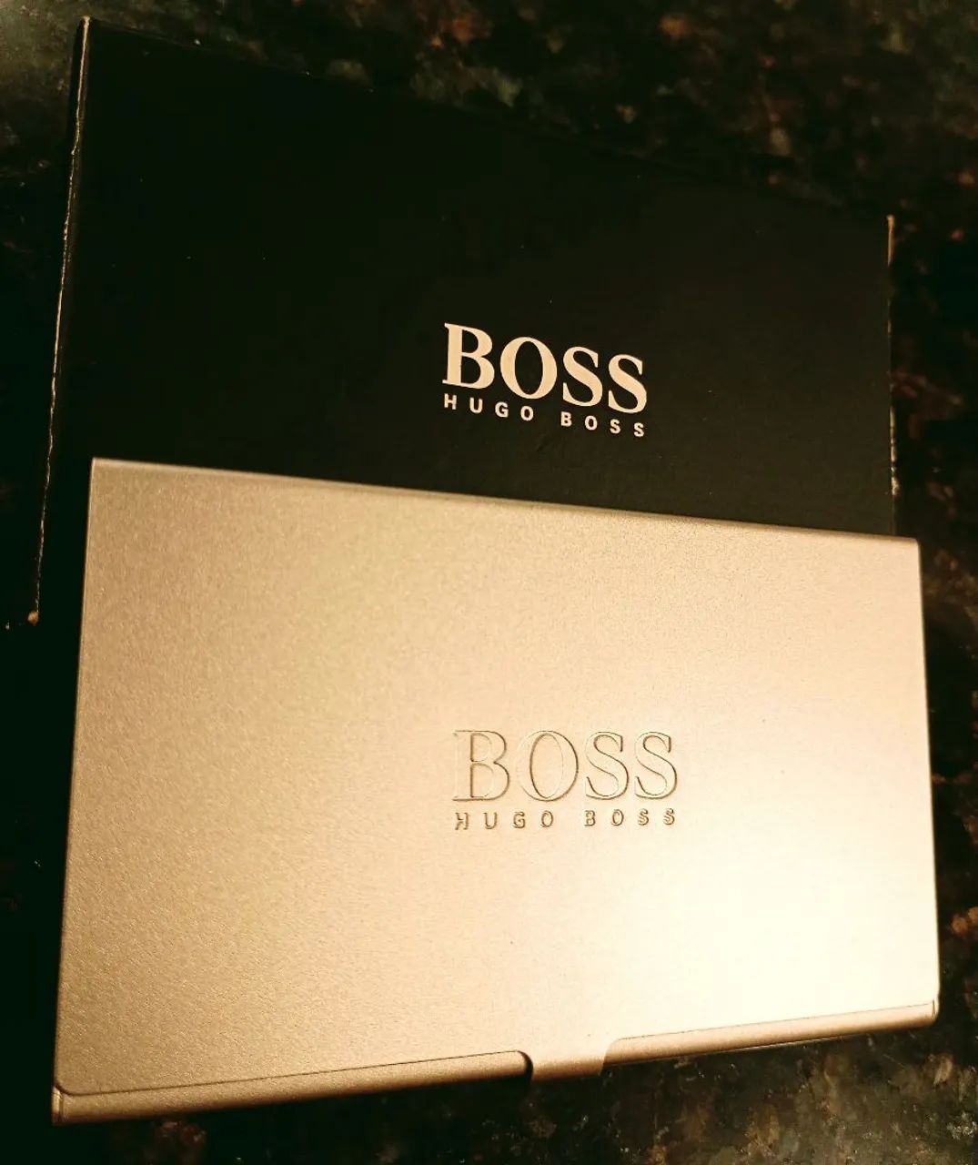Porta cartões alumínio Hugo Boss - Foto 2