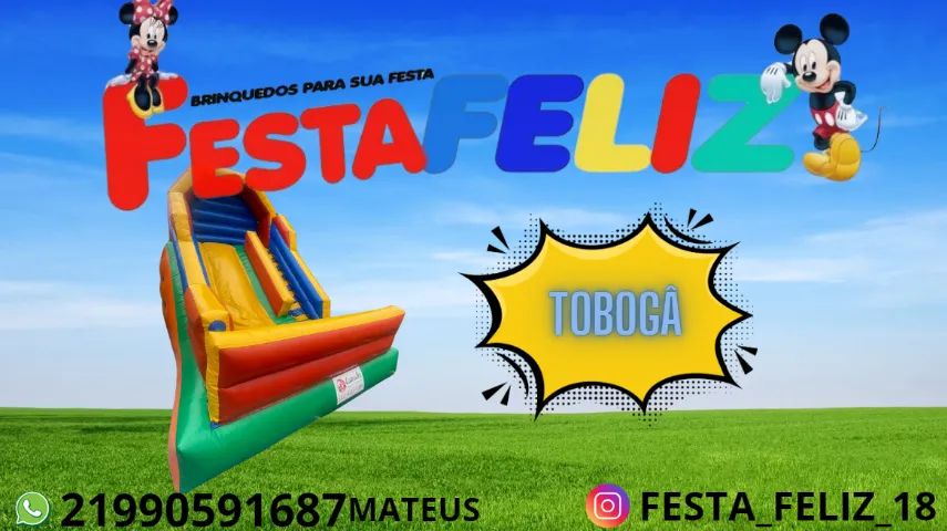 LOCAÇÃO DE TOBOGÃ INFLÁVEL 