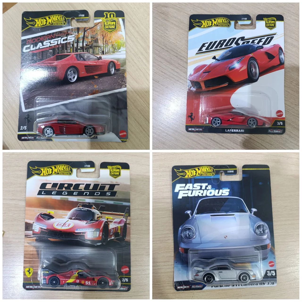 Lote 4 hot Wheels Premium 