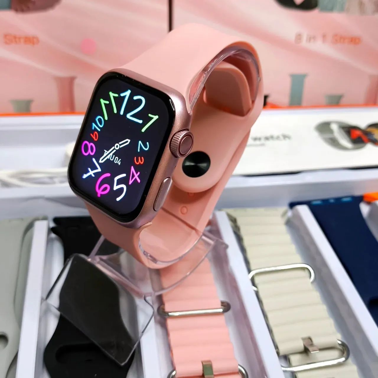 Smartwatch Relógio Mini 10, Com 8 Pulseiras Atacado e Varejo  - Foto 3