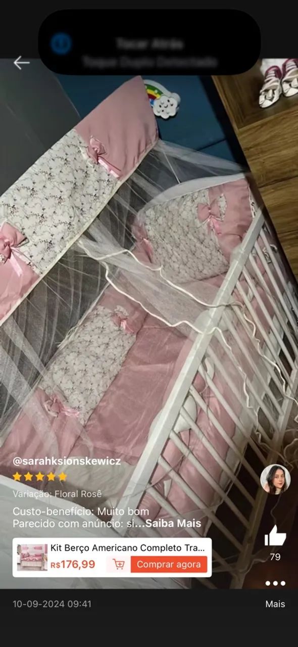Kit berço menina 