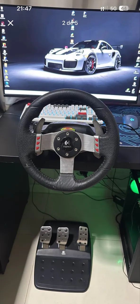Volante G27 com Câmbio + Cockpit - Foto 2