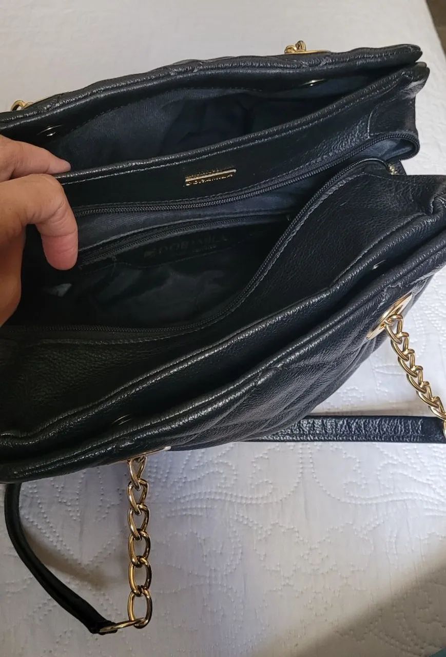 Bolsa de couro com matelassê Doramila  - Foto 5