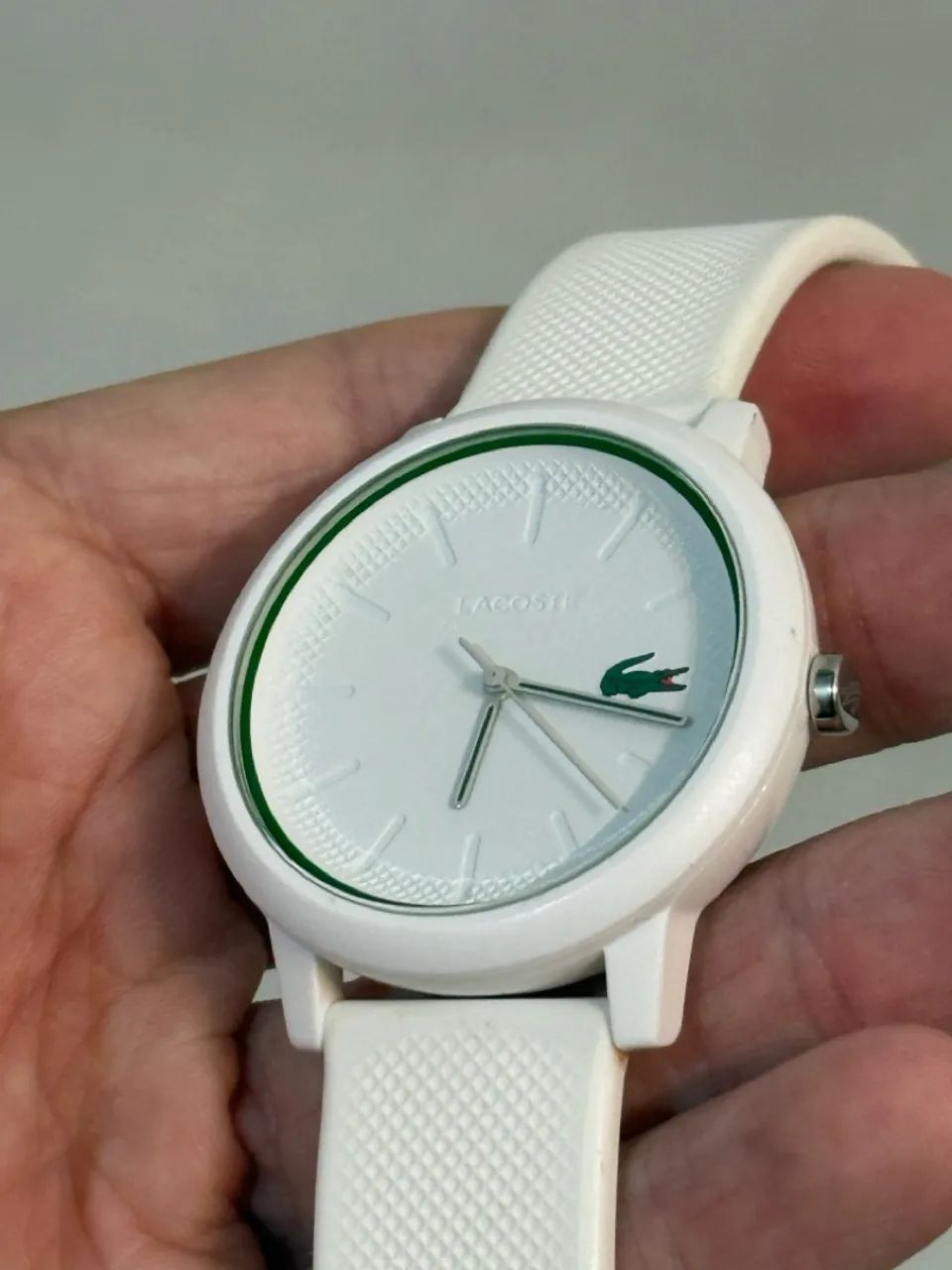 Relógio Lacoste Branco pulseira borracha - Foto 4