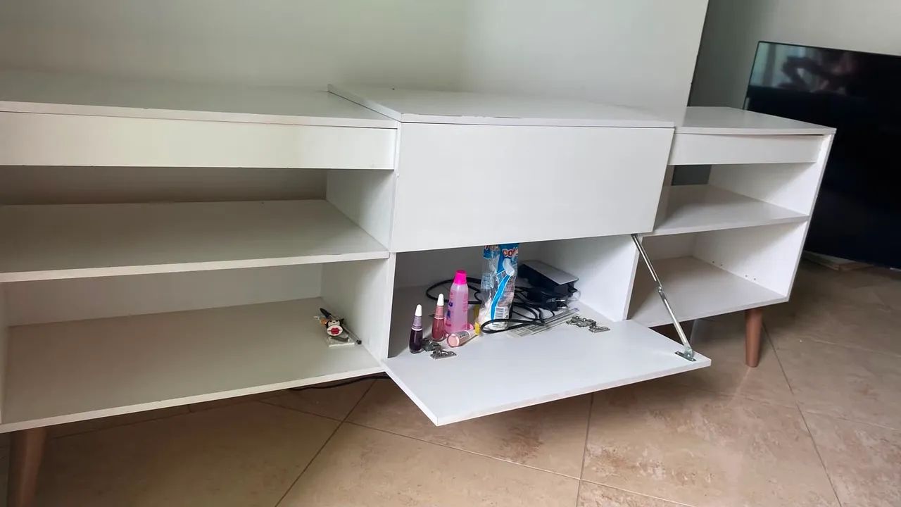 Rack para TV branco - Foto 4