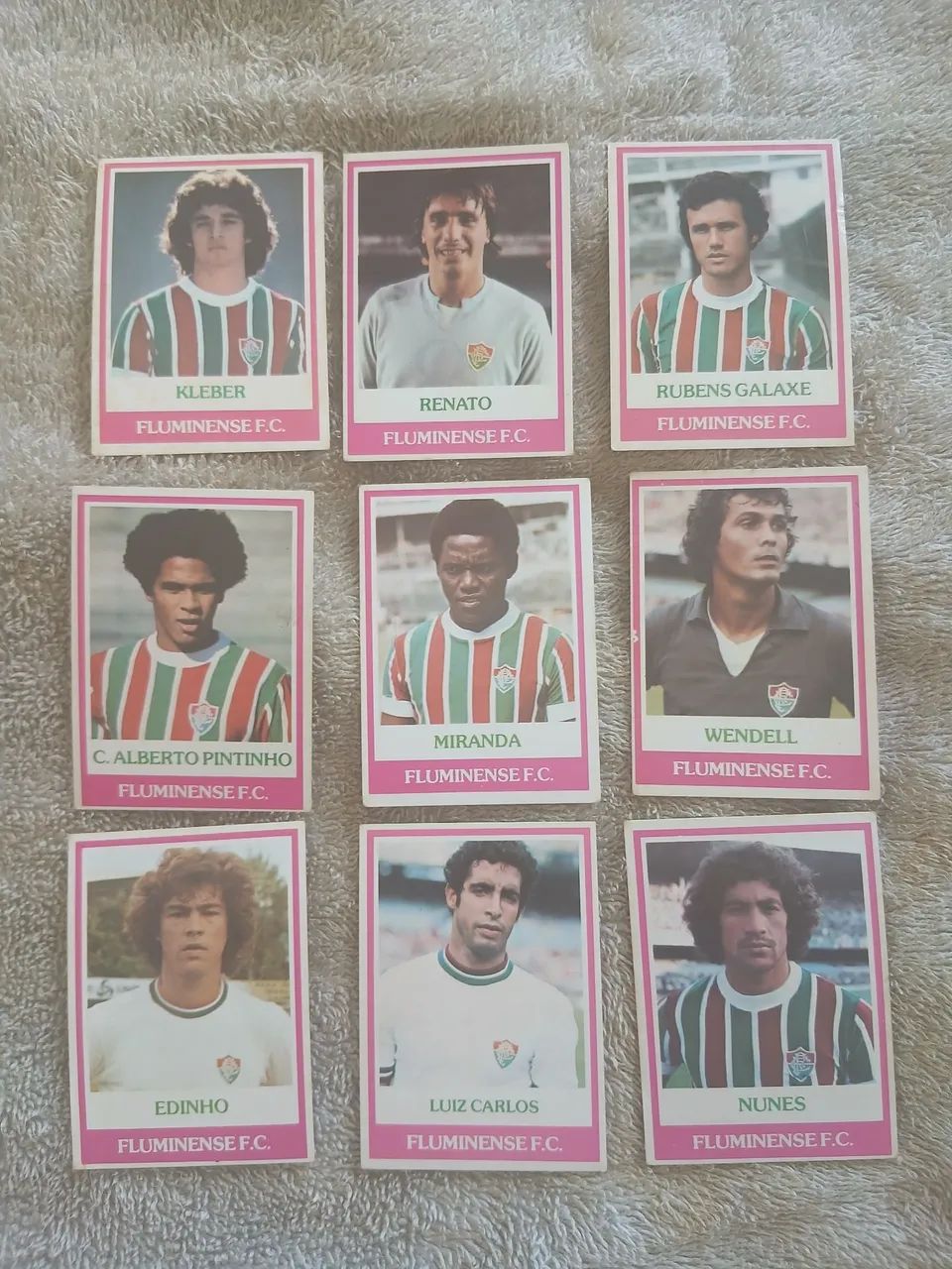 Lote de cards ping pong Fluminense 