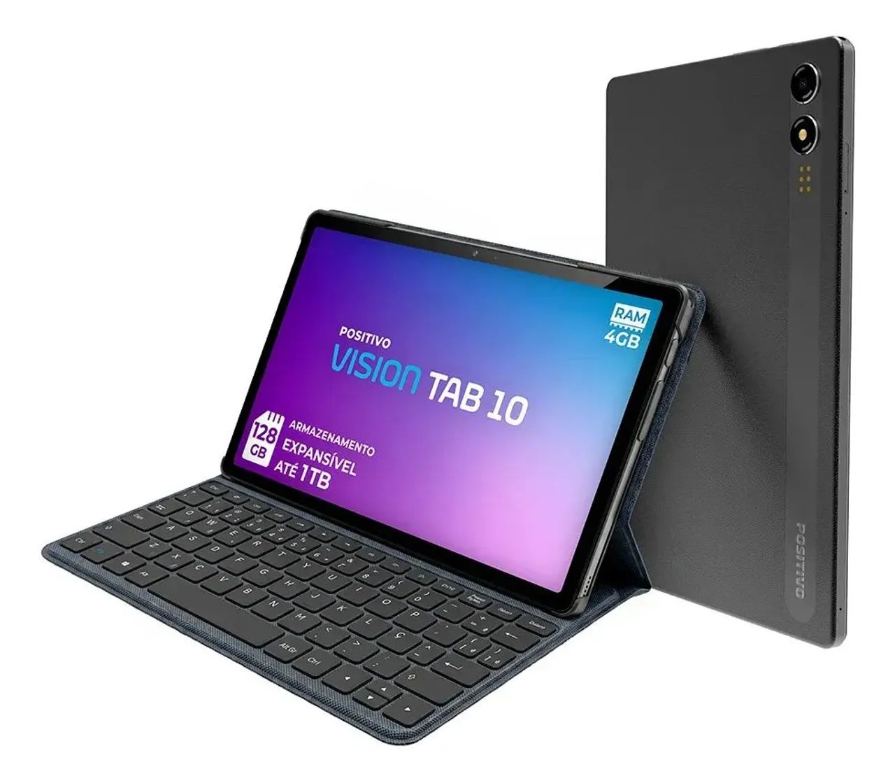 Tablet Vision 10 ( acompanha teclado e caixa )
