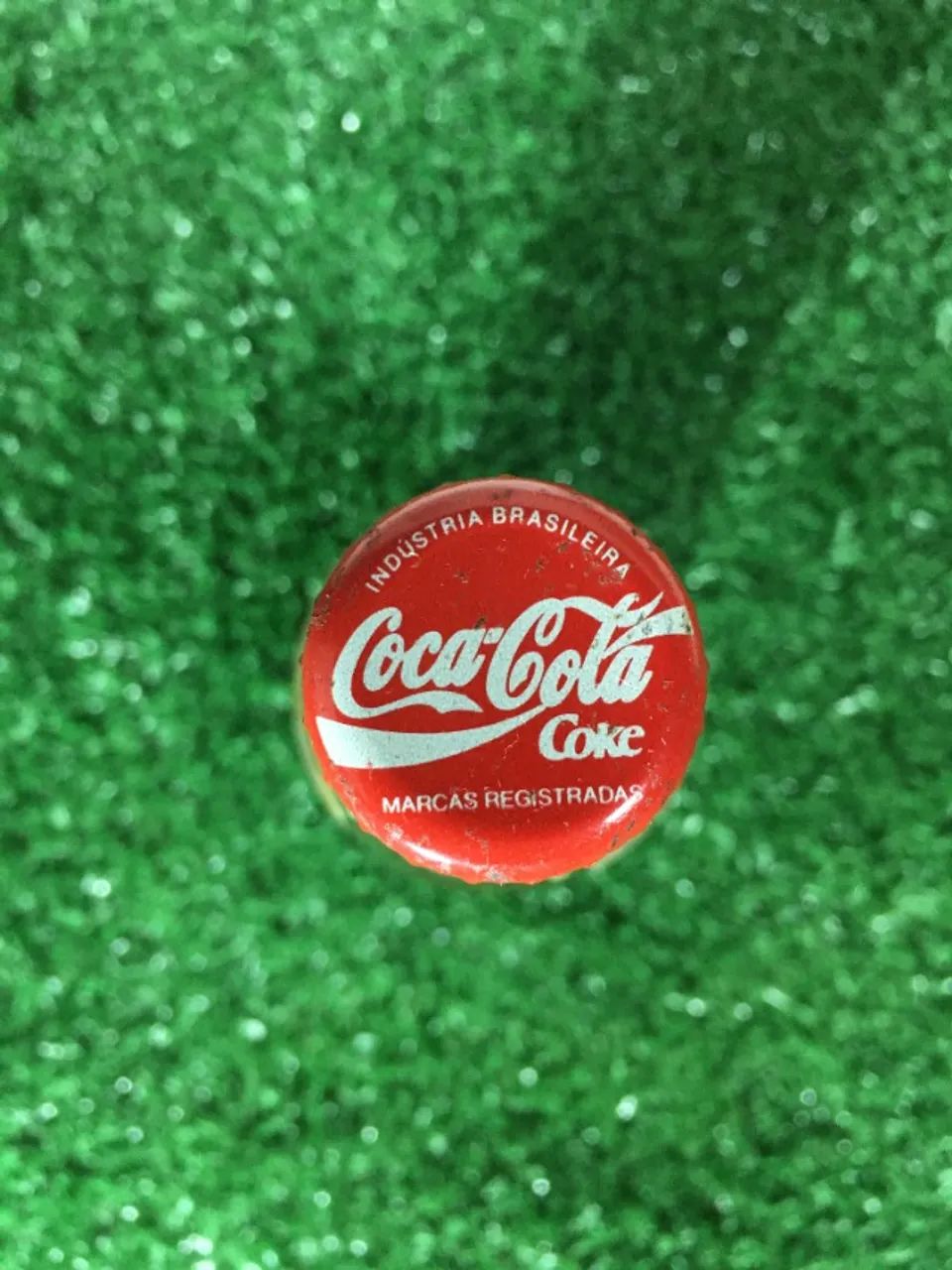 1947年 Coca-Cola ガラス瓶 グリーン Petersburg, VA Garrafa de Vidro Cromada (Espelhada) Comemorativa de 185 ml da