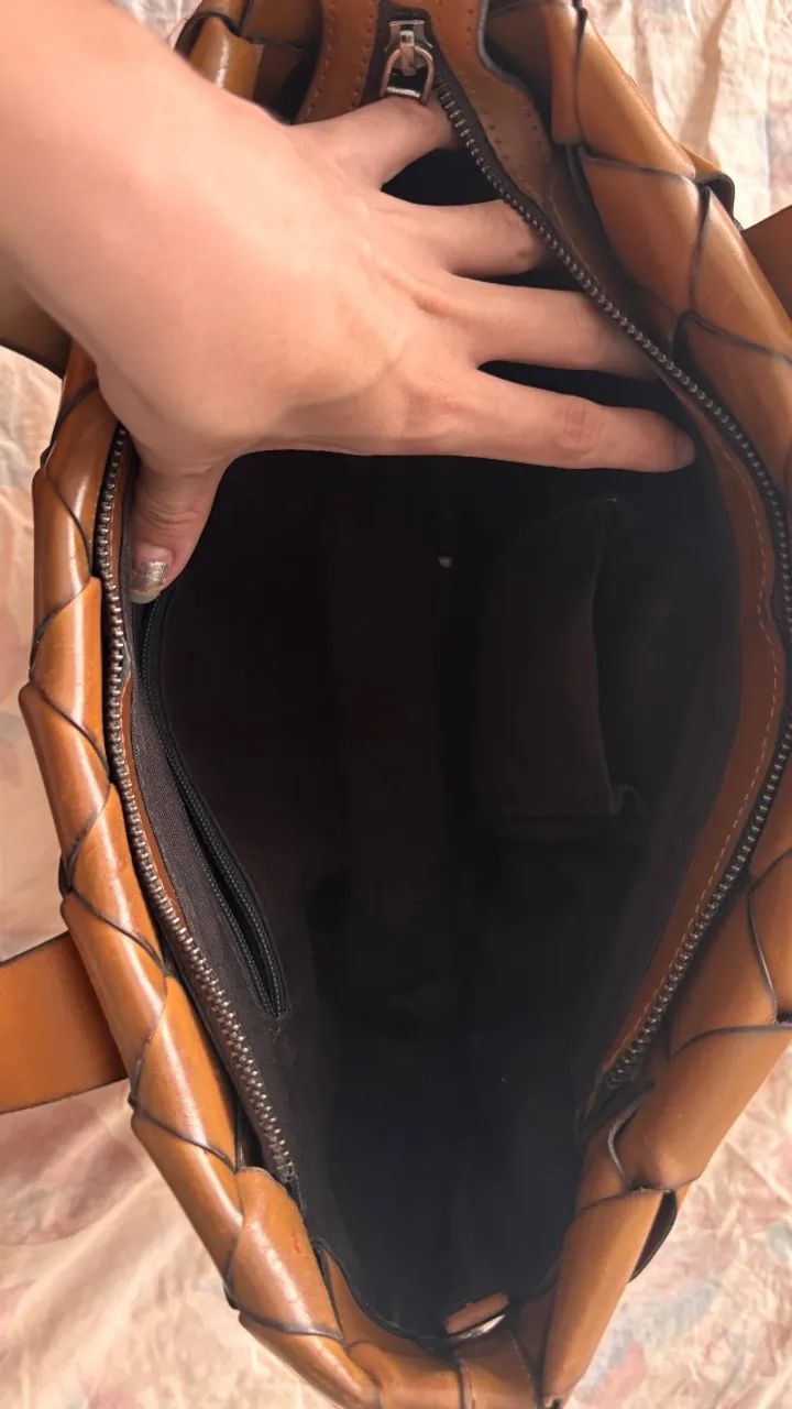 Bolsa trançada couro legitimo - Confraria - Foto 4