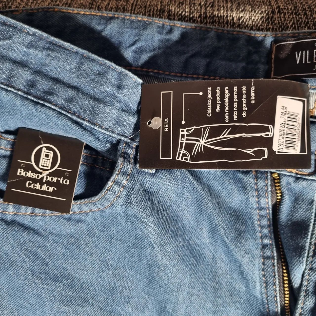 Calça jeans masculina Vilejack 44 nova - Foto 4