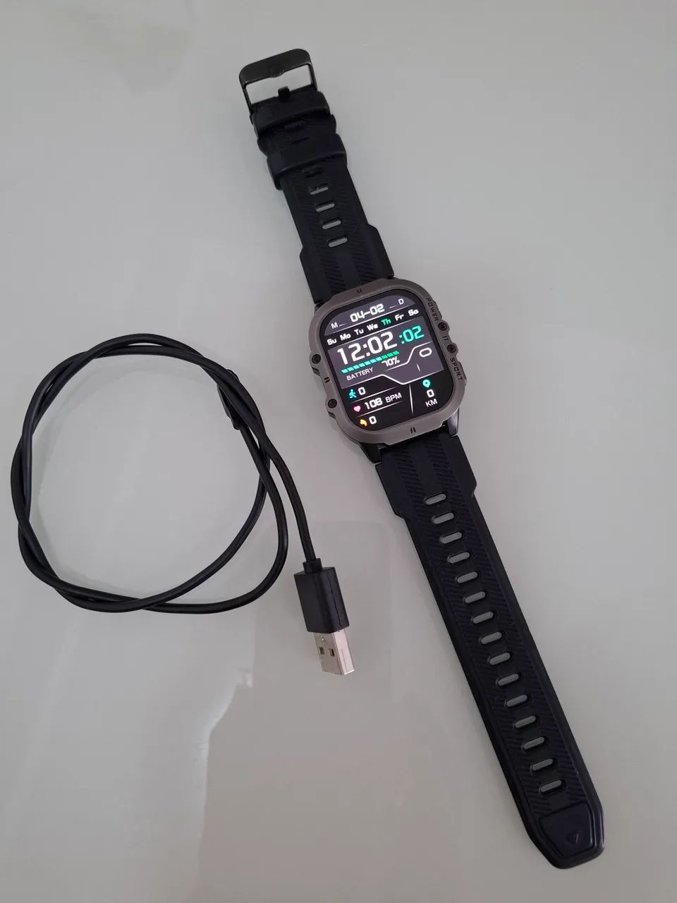 Smartwatch C26 integração com Strava e Google Fit - Foto 4