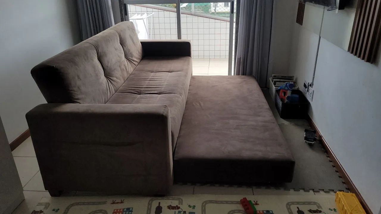 Sofá cama 4 lugares sentados e 3 deitados - Foto 5