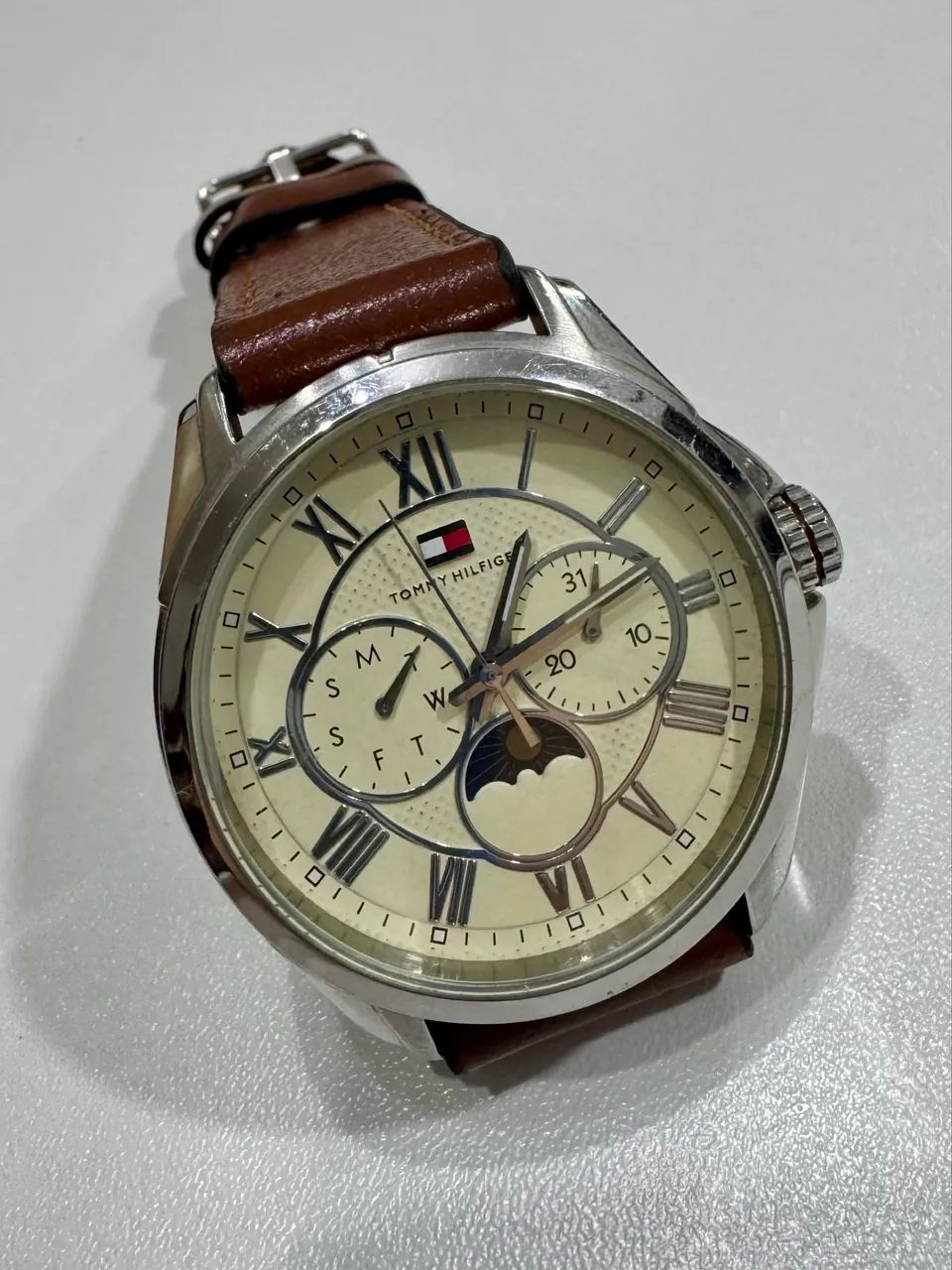 Relógio Tommy Hilfiger Decker Original Multifuncional Couro - Foto 4