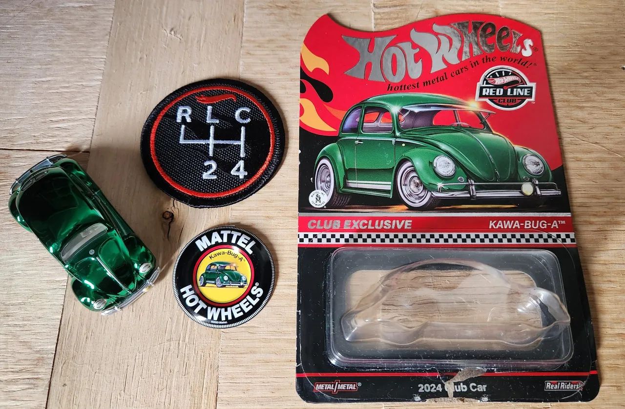 Hotwheels RLC Kawa-Bug A - Fusca verde - Foto 5