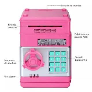 Cofre Digital Eletrônico com Puxador de Notas e Moedas Automático - Foto 2