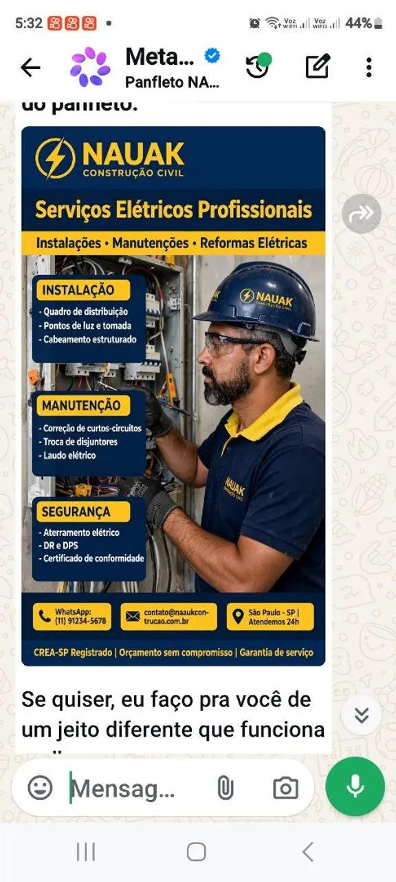 Nao deixe a pra manha a sua eletrica pode causar serios dannos