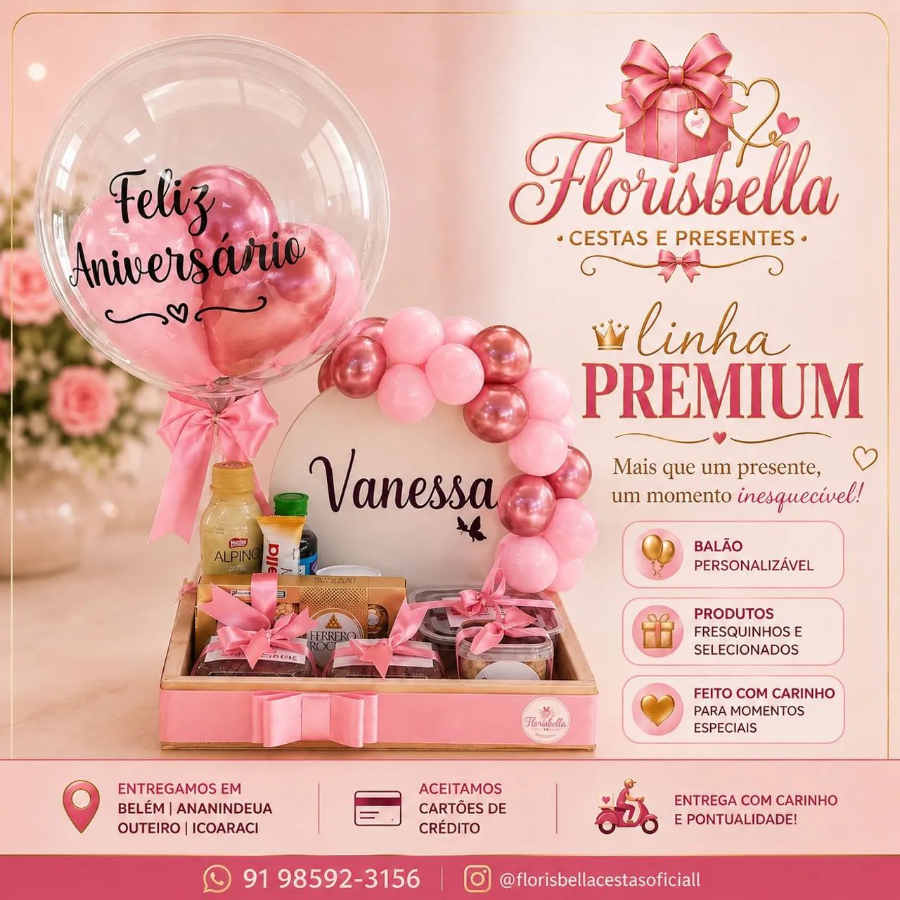 Cestas de café da manhã e presentes