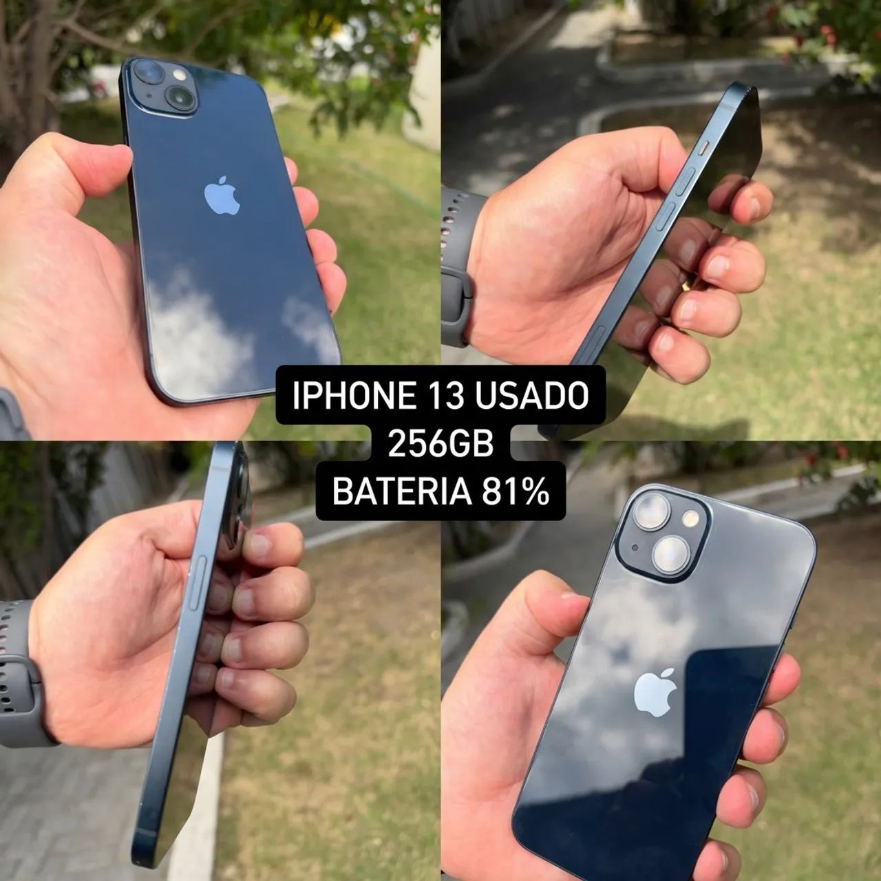 IPHONE 13 256GB C/FONE OUVIDO APPLE E CABO