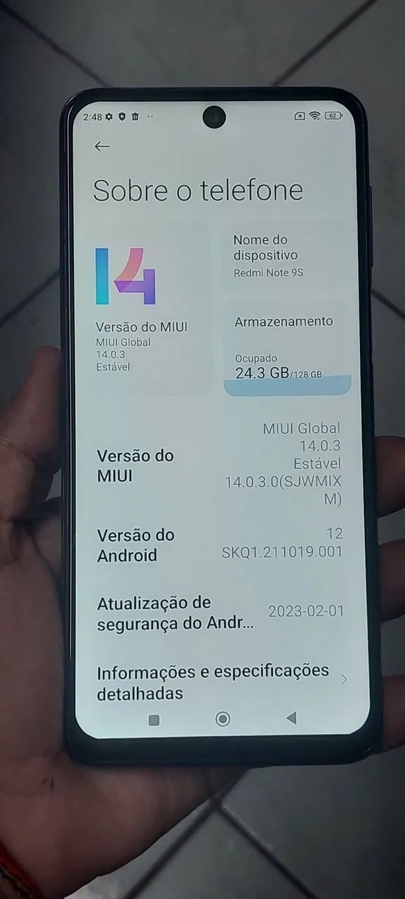 Celular Redmi Note 9s 128 gigas funcionando perfeitamente  - Foto 5