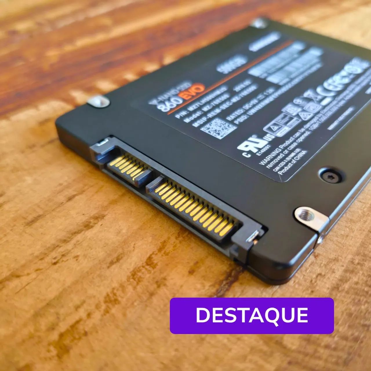 SSD Samsung 860 EVO 500GB SATA III 2.5 Polegadas MZ 76E500 V NAND SSD Samsung 860 EVO 500GB SATA III 2.5 Polegadas MZ 76E500 V NAND