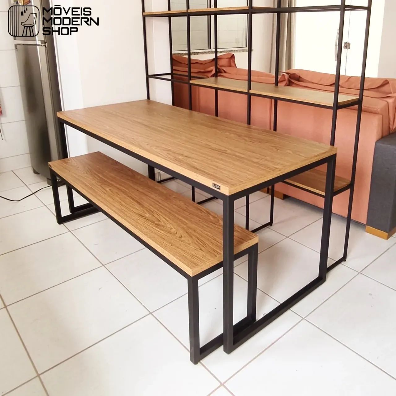 Mesa industrial de jantar sob encomenda  - Foto 2