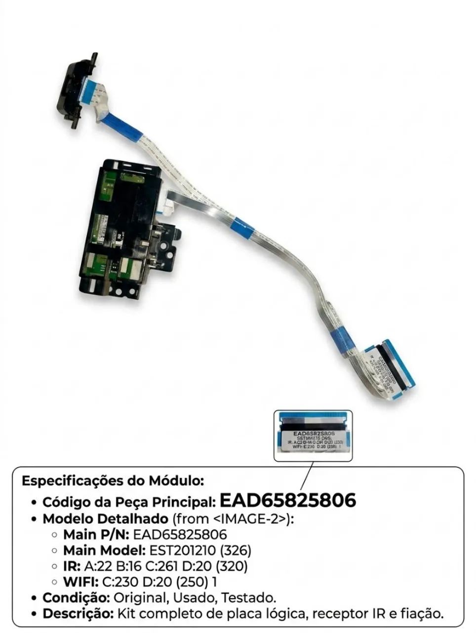 Placa Wi-fi+ standy by Tv LG