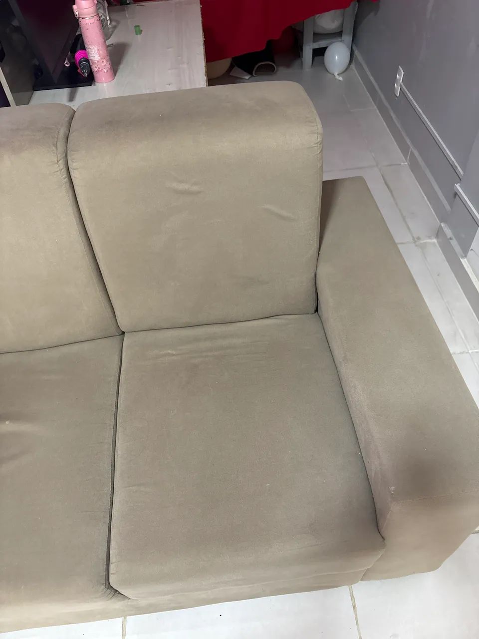 Sofá 2 lugares marrom  - Foto 2