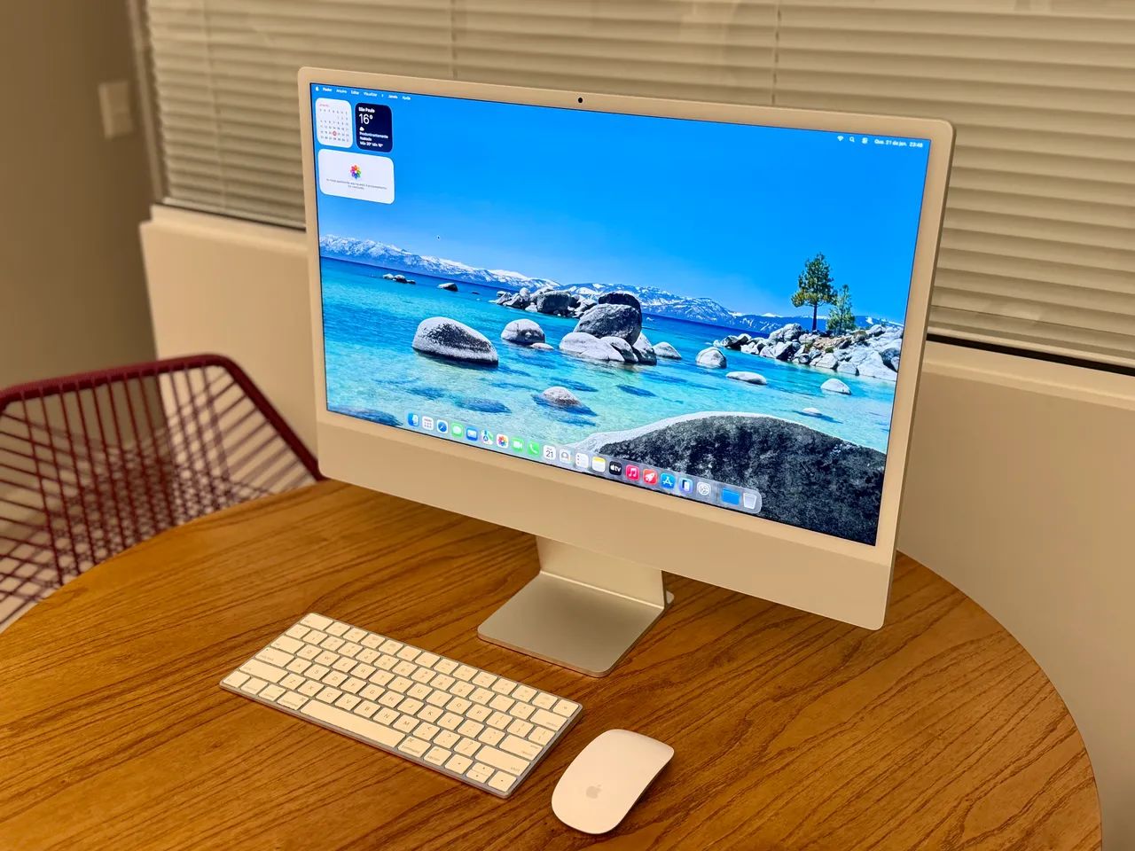 iMac 24 Polegadas M1 8GB 512SSD Prata - Seminovo - Foto 3