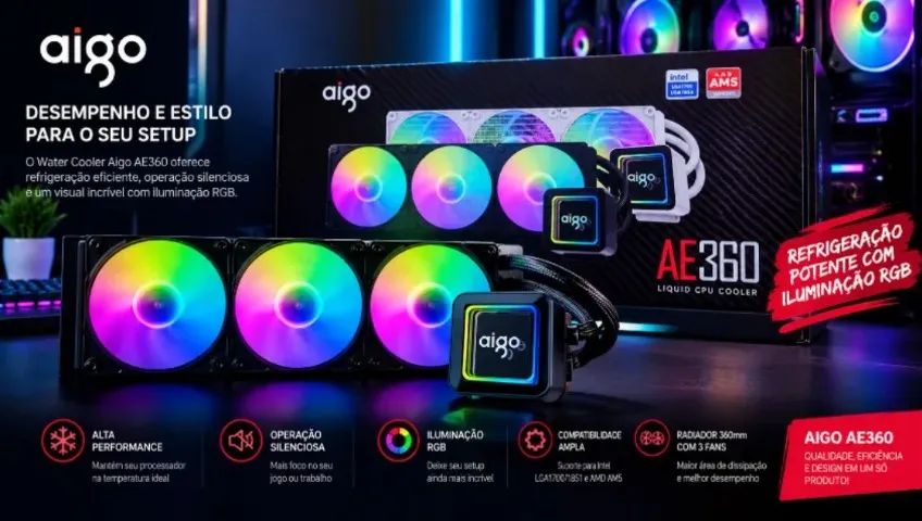 Water Cooler Aigo AE360 - Foto 2