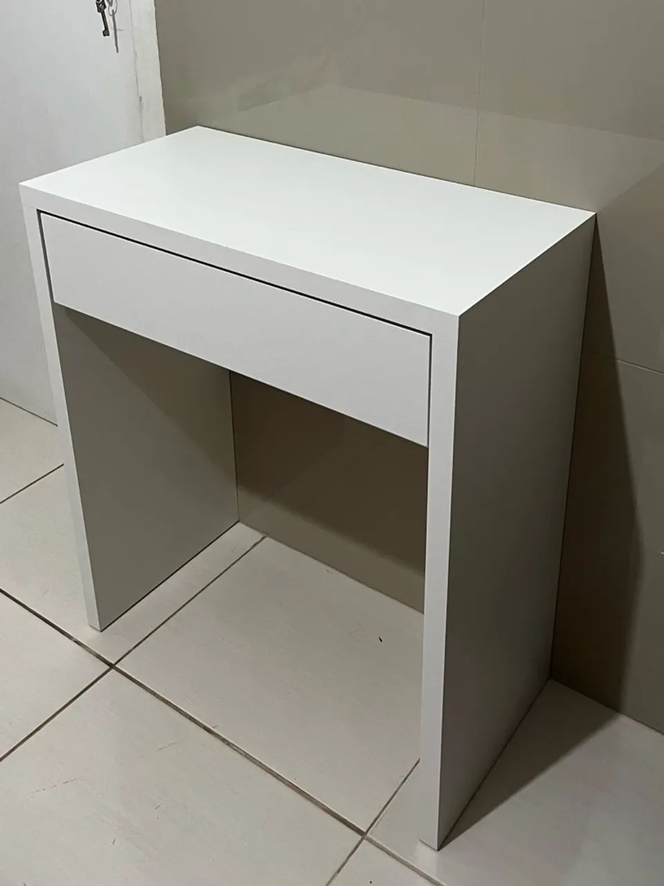 Móvel de bancada com gaveta em MDF Branco | 70cm X 35cm X 80cm - Foto 3