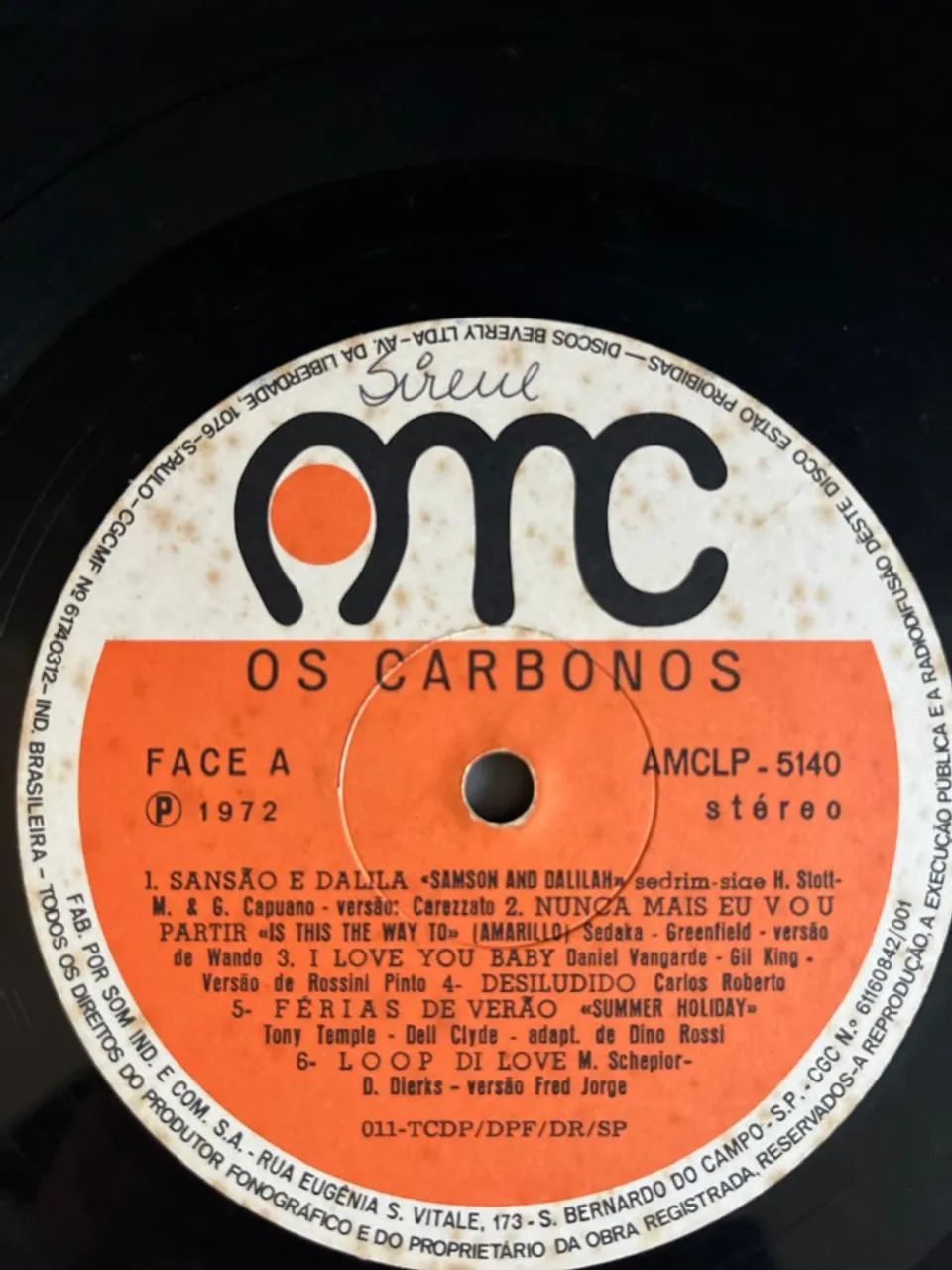 LP VINIL Os Carbonos - 1972 - Foto 3