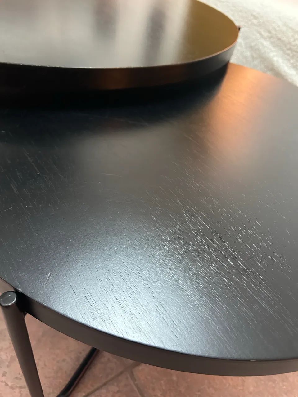 Conjunto Mesa de Centro MDF Preto - Foto 3
