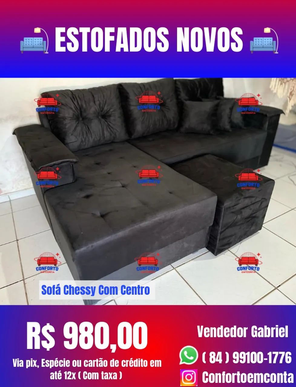 Sofá Chessy Com Centro Sofá L : *  - Foto 2