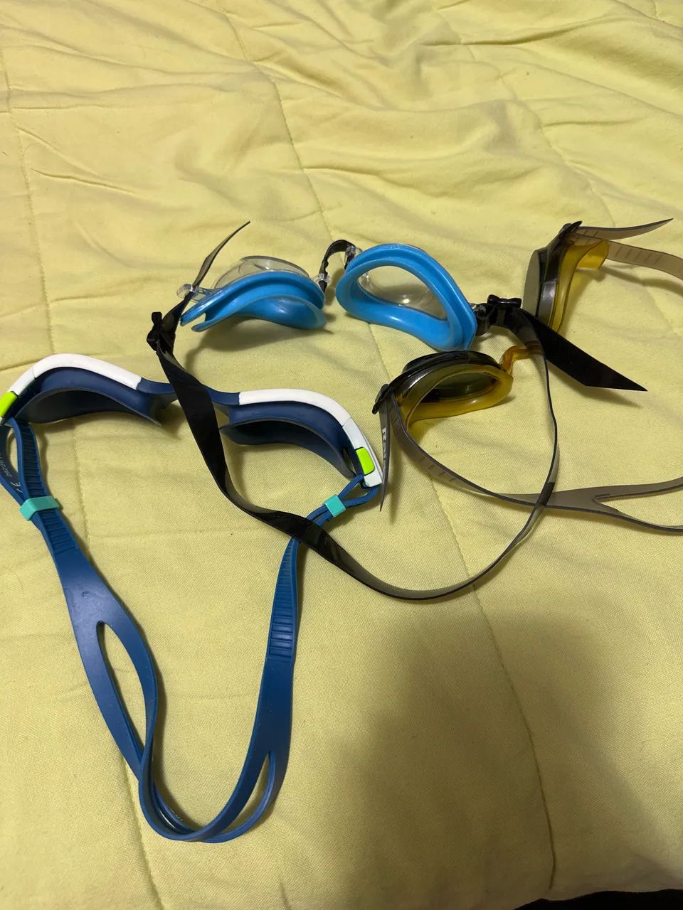 Kit 3 Óculos de Natação Raia, Nabaiji, Intex - Estado Excelente - Foto 3