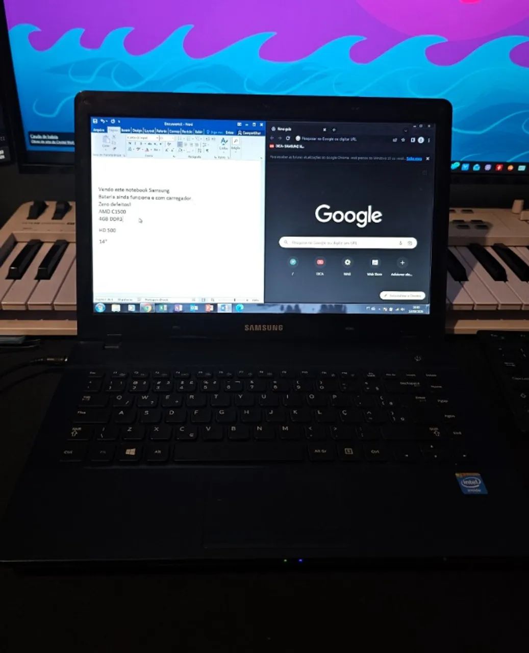 Notebook Samsung np270e4e 4GB DDR3 HD 500GB funciona tudo - Foto 5
