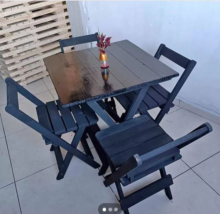 Fevereiro Promoção!!!! Mesa e Cadeiras """,Apartir""" - Foto 3