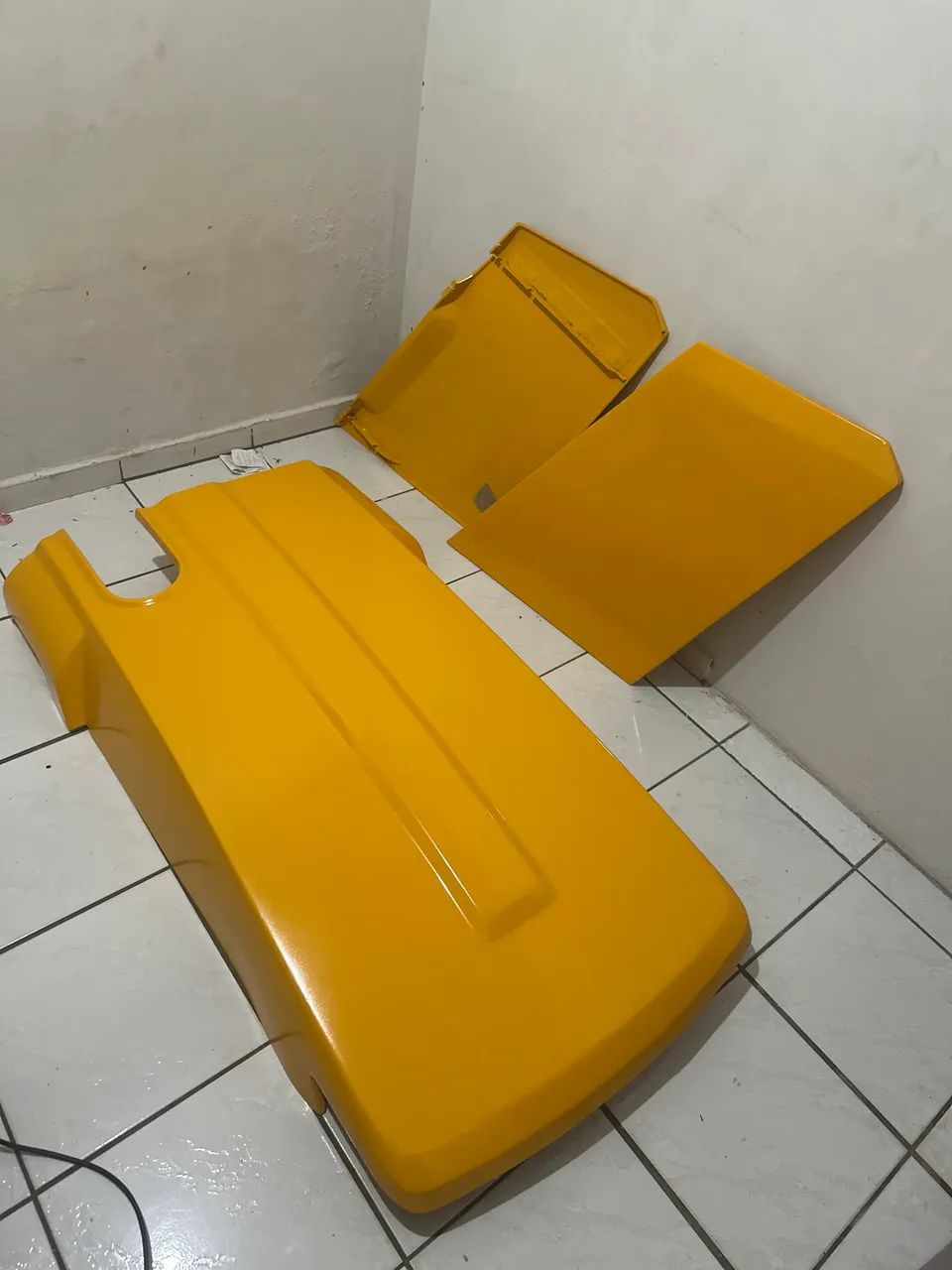 Kit Capô E Tampas Lateral Do Motor Jcb 3cx - Foto 2