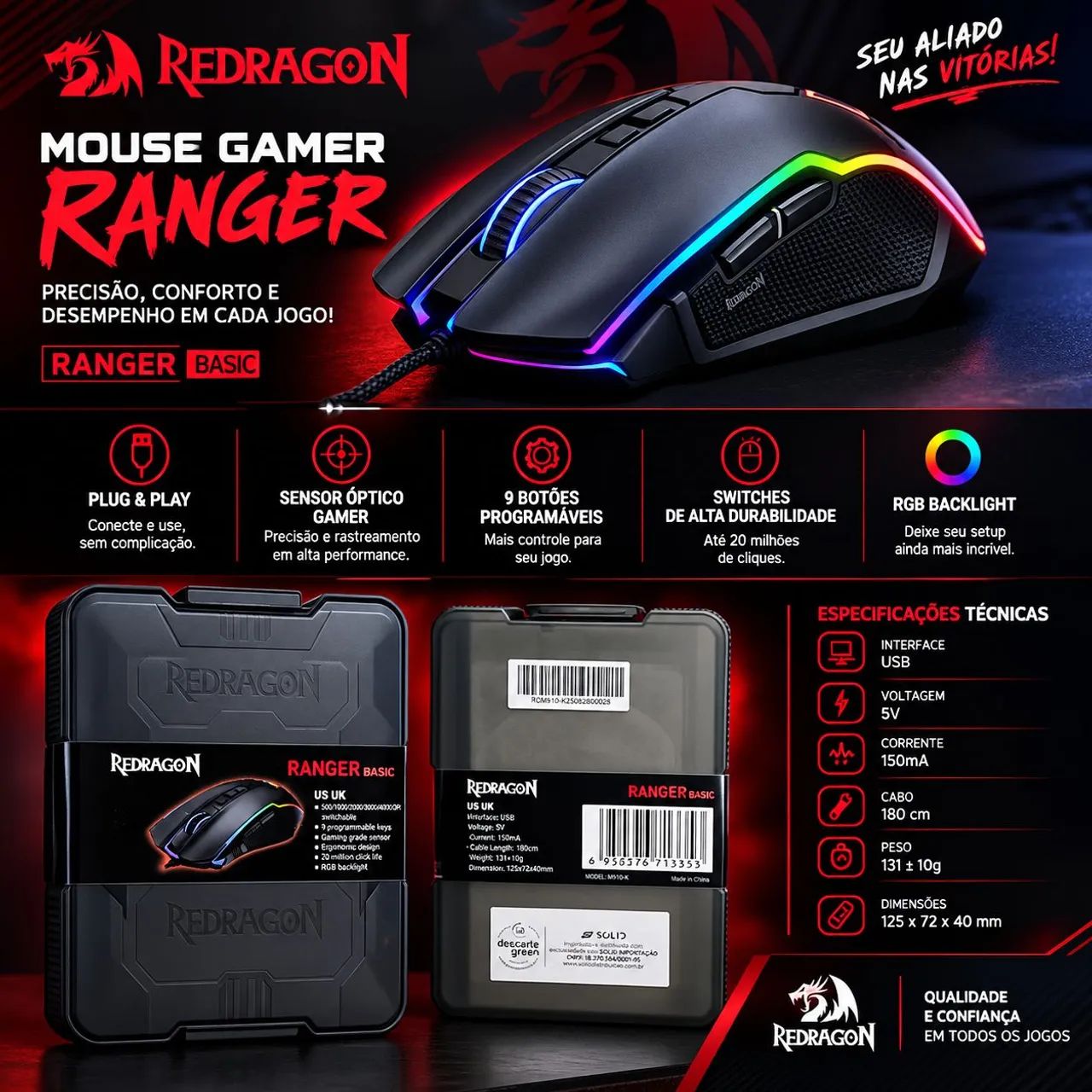 Mouse redragon Ranger basic