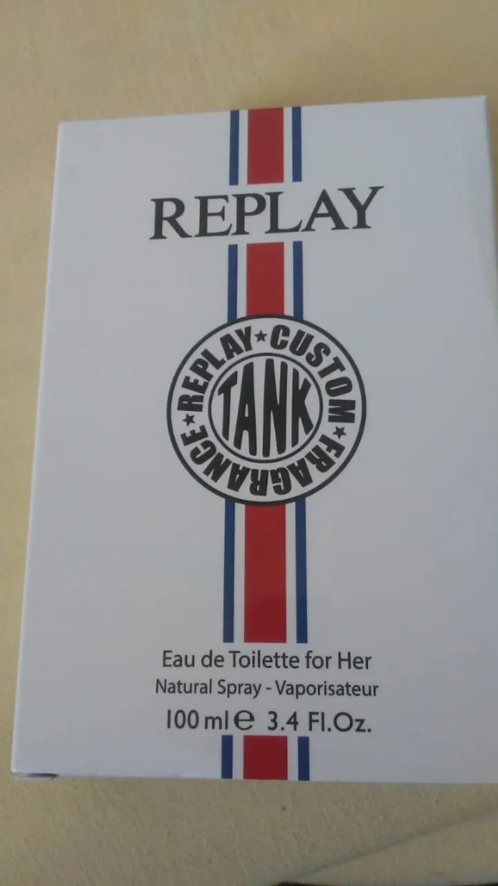Perfume Replay tank custom 100ml importado