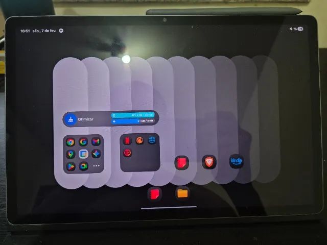 Galaxy tab s9f+ 128gb - com capa e caneta 