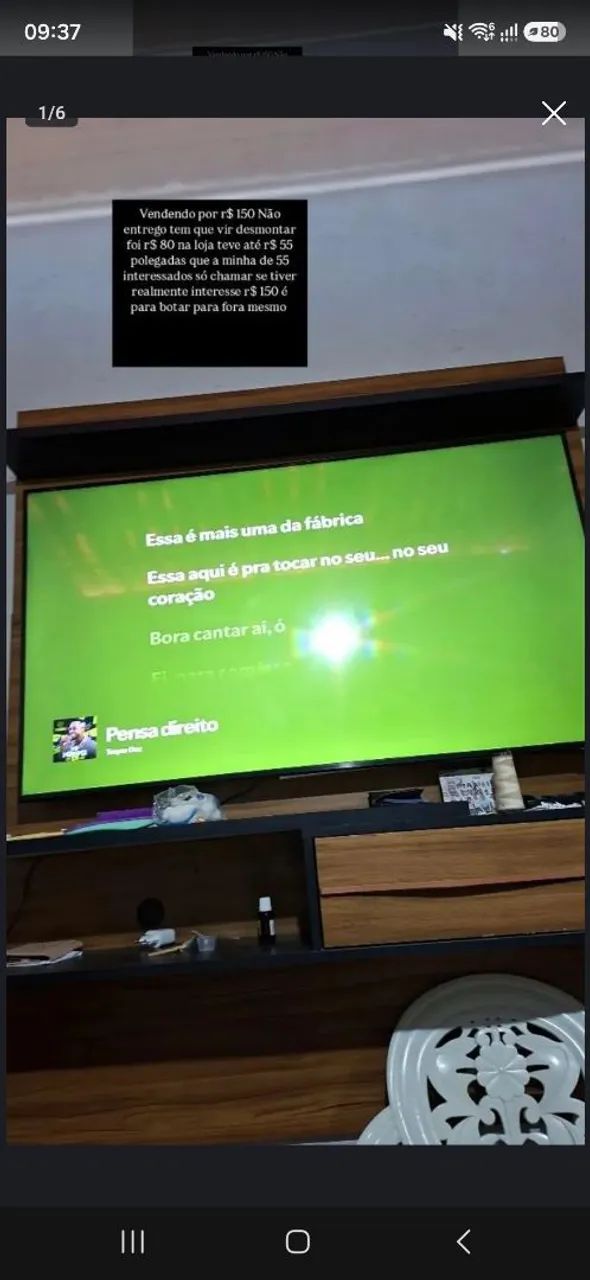 Smart TV 4K 55 polegadas com Alexa comando de voz bixby TV tudo em um já com canais - Foto 3