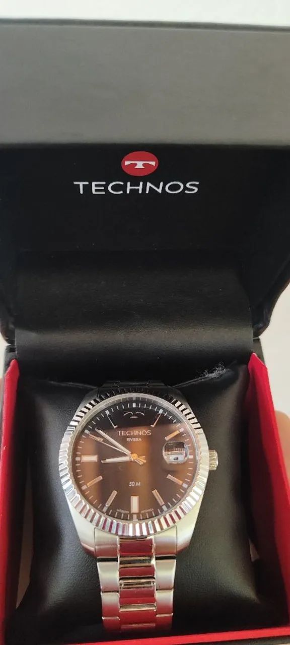 Relógio Technos Masculino Riviera Aço Grande - Foto 4