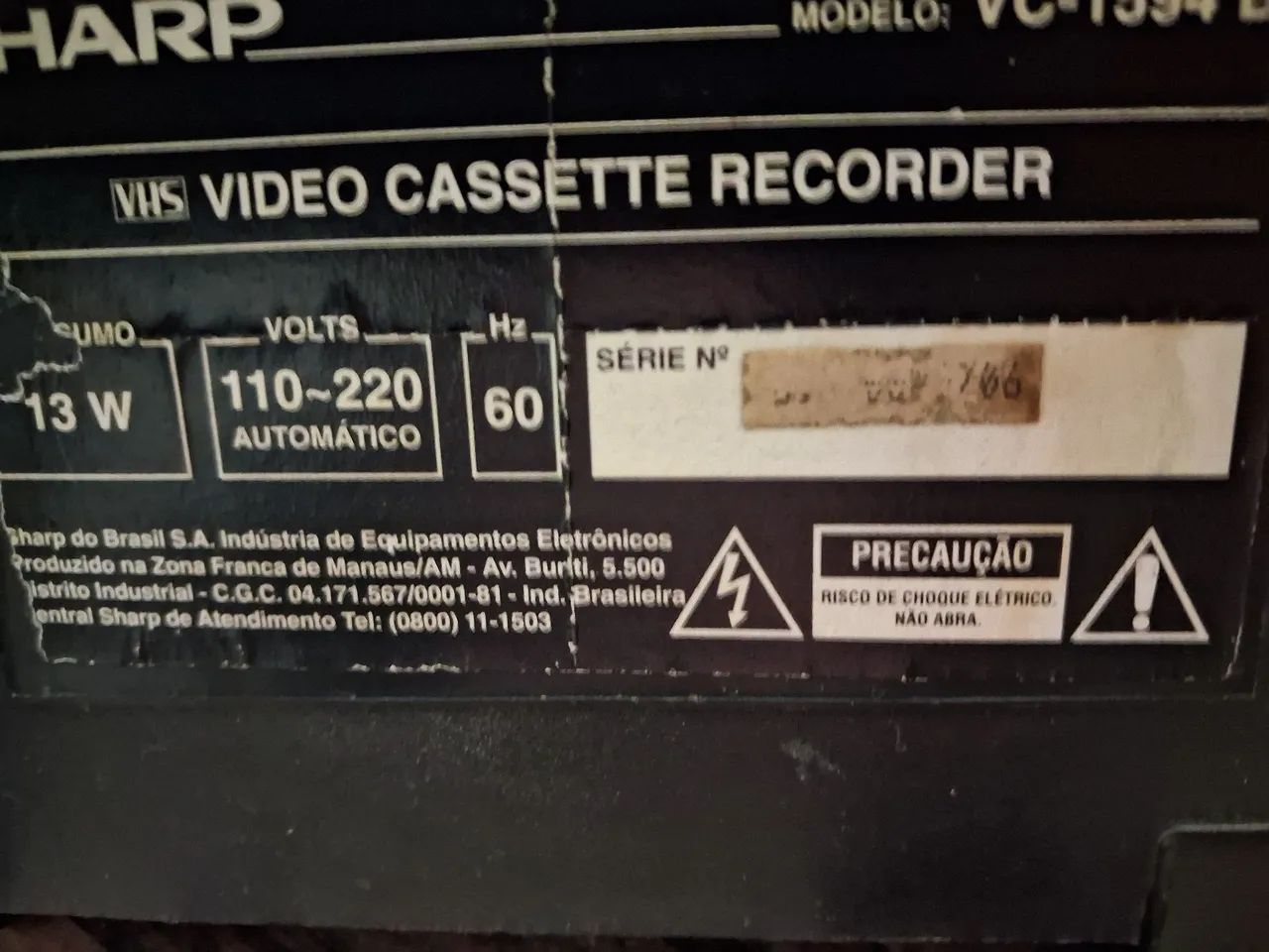Video cassete Sharp usado. - Foto 2