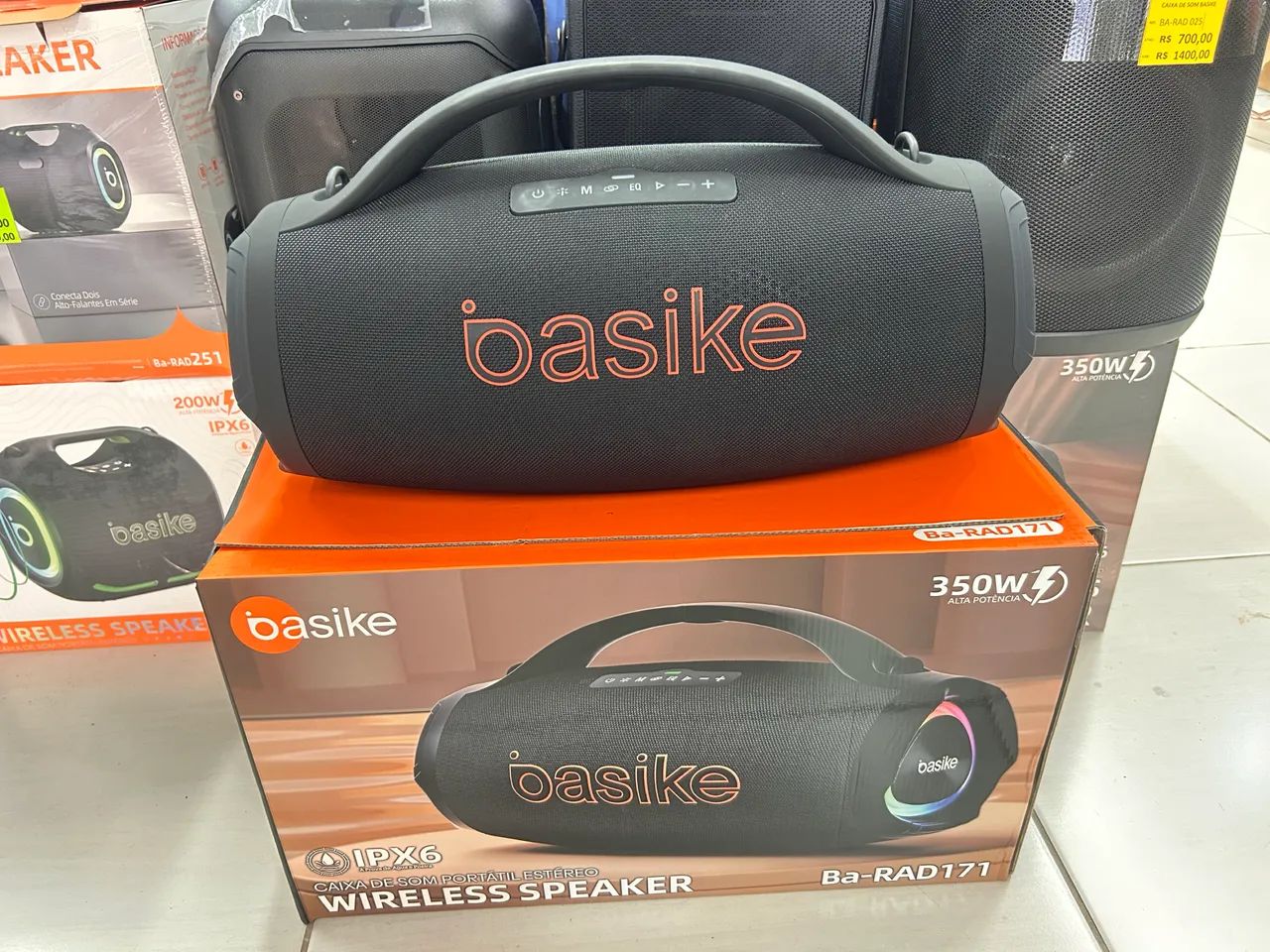 Caixa de som Basike 350w potente 