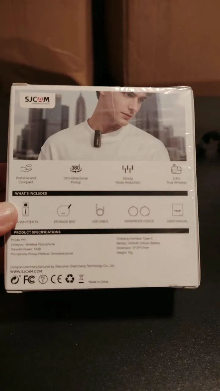 Sjcam M4 Microfone Sem Fio Para Câmera Sj6 Ultra E Sj30 - Foto 3