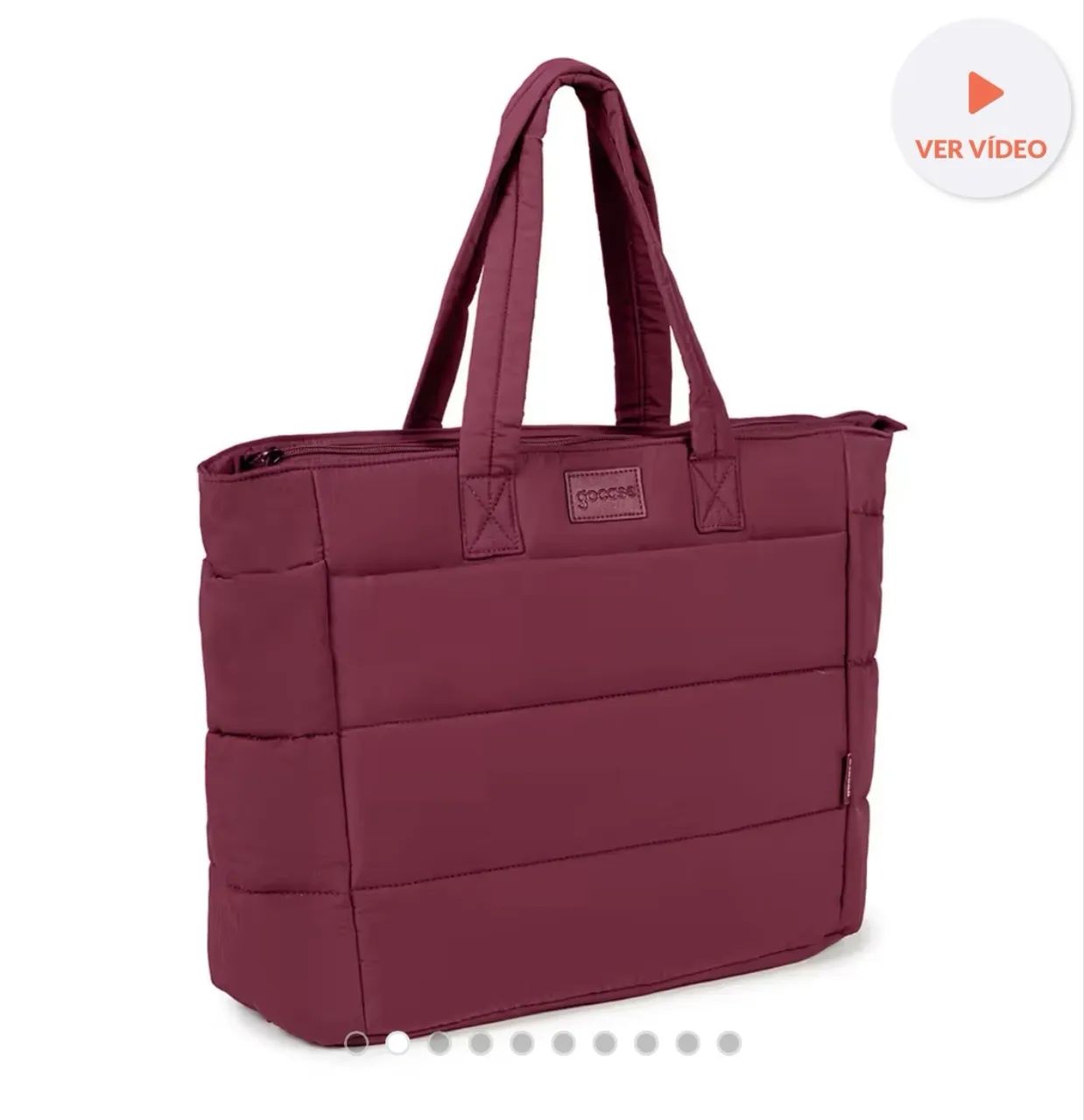 Tote Puffer Gocase - Vinho - Foto 2