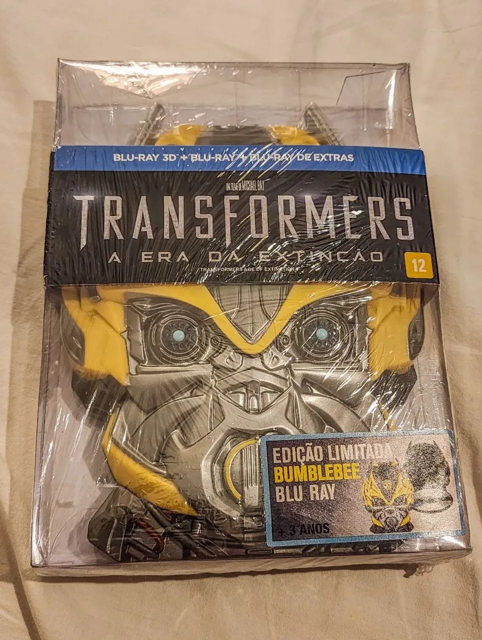 Gift Set Blu-ray 3d 3 discos Transformers A Era da Extinção edição Bumblebee